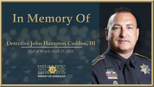 In Memory Of Harris County Sheriff's Office Detective John Hampton Coddou III